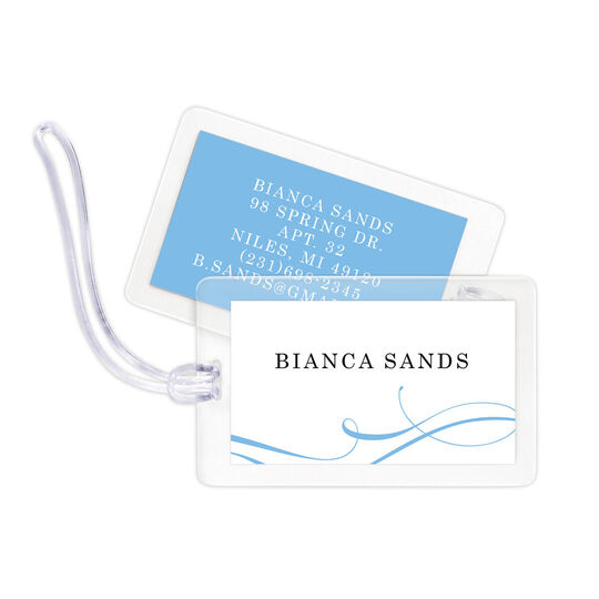 Elegant Flourish Luggage Tags